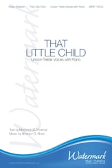 That Little Child Unison choral sheet music cover